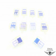 10 x Benzinfilter blau Mofa Moped Mokick Roller Universal 6mm NEU * 