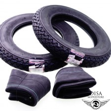 2x 3.00 - 10 Zoll Reifen + Schlauch Set Vee Rubber VRM054 für Piaggio Vespa 