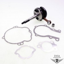 Kurbelwelle 10mm Kolbenbolzen + Motor Dichtsatz für Piaggio Vespa Ciao 