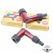 2x Zündkerzenstecker NGK LD05F rot 5 Kilo Ohm entstört für Honda CB 125 