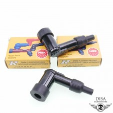 2x Zündkerzenstecker NGK LD05F schwarz 5 Kilo Ohm entstört für Honda CB 125 