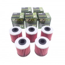 5x HiFlo HF207 Ölfilter für Kawasaki KX 250 450 F KXF KX250 F KX450F 