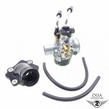 Vergaser 17,5mm + Ansaugstutzen für Yamaha Aerox MBK Nitro 