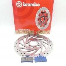 Brembo Bremsscheibe + Bremsbeläge vorne passend für KTM Duke 125 200 390 RC  07GR18CC, 68B407P5 