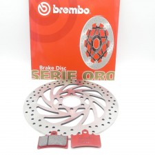 Brembo Bremsscheibe Bremsbeläge vorne passend für KTM Duke 125 200 390 RC ABS 68B407P5, 07GR18SA 