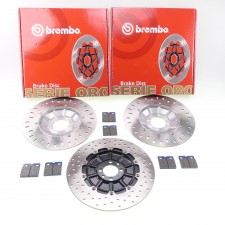 Brembo Bremsscheiben Bremsbeläge Bremse vorne + hinten für BMW K 1000 100 75 750 07BB1408, 68B407D2, 68B407D3 