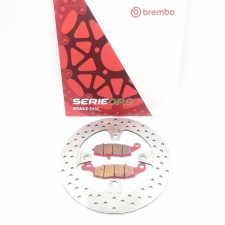 Brembo Oro Bremsscheibe + Brembo Bremsbeläge hinten für Kawasaki ZR-7 S 750 