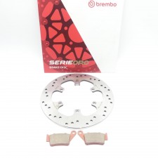 Brembo Oro Bremsscheibe Bremse hinten + Bremsbeläge für BMW F 650 CS GS G 650 