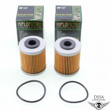 HIFLO HF157 Ölfilter Racing Öl Filter für KTM EXC 250 (4T) 400 450 520 525 Set 