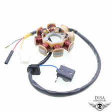 Lichtmaschine Stator 8 Spulen für GY6 50 4-Takt China Roller Baotian Benzhou 