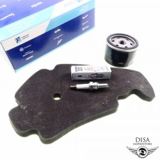 Luftfilter + Ölfilter Patrone + Zündkerze Original für Piaggio MP3 400 500 1A024459R,82960R,8292580P,829981 