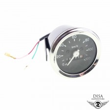 Tacho Tachometer 60mm schwarz für Hercules Prima 2 3 4 5 Optima Mofa Moped 